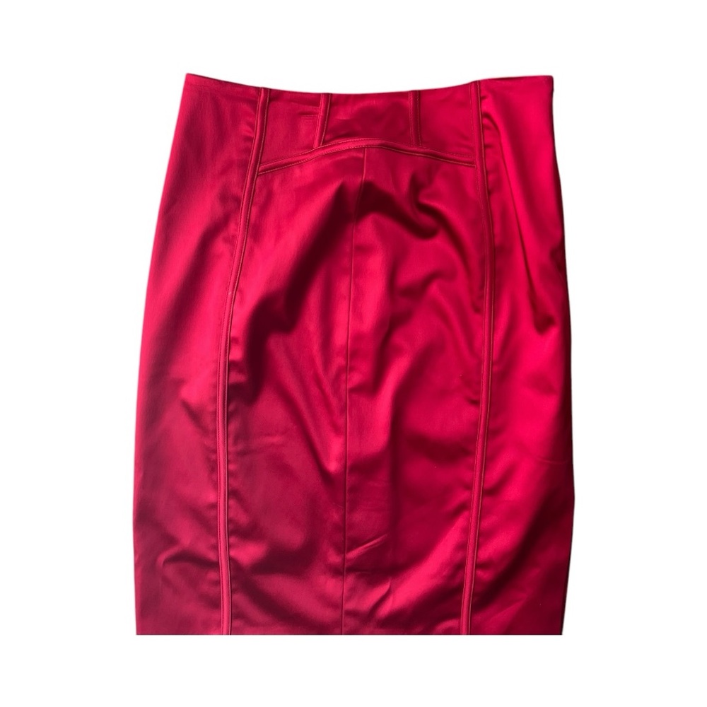 White House Black Market stunning red skirt